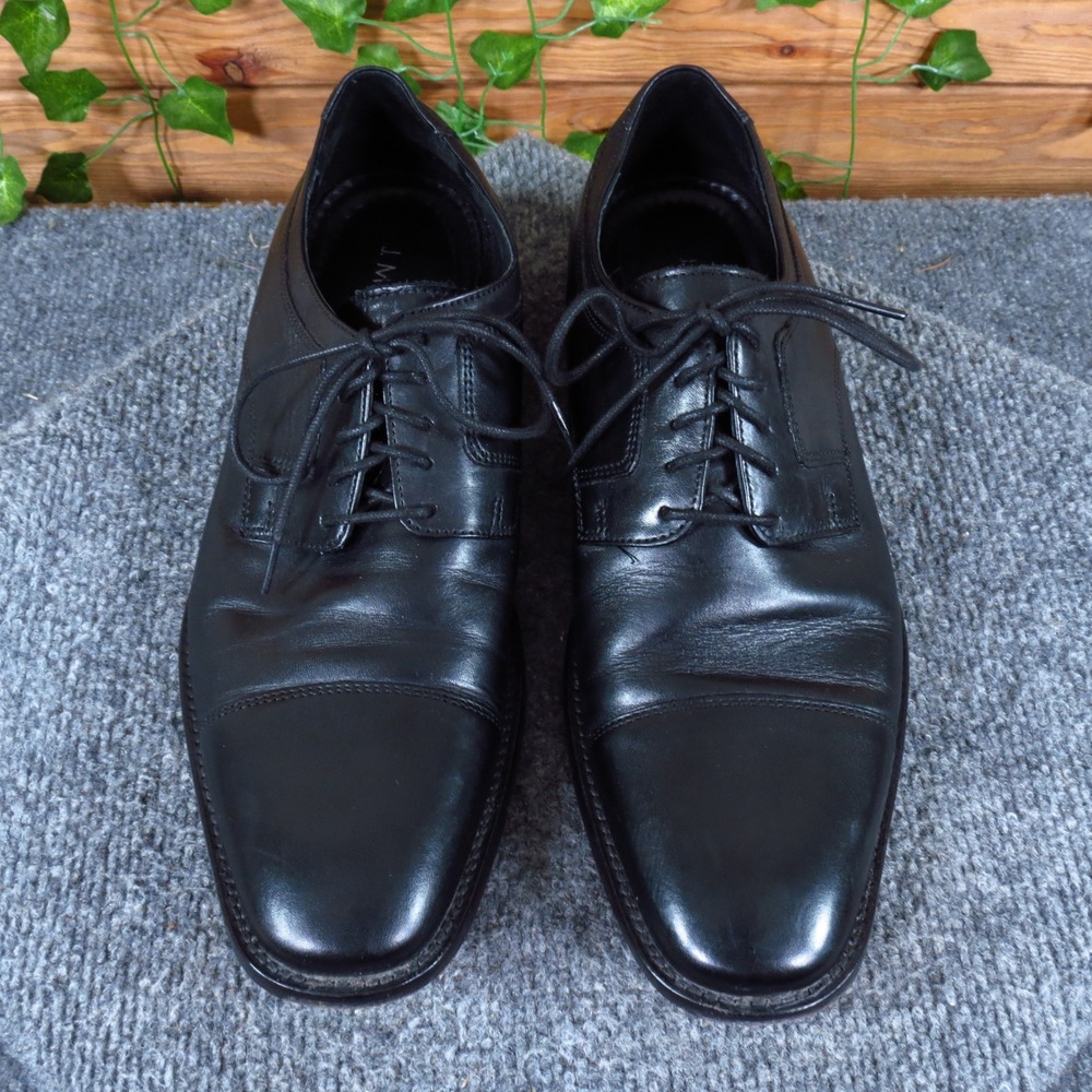 Johnston & Murphy J. Murphy Mens Cap Toe Derby Size 9M Formal Dress Shoe Black - Picture 3 of 9